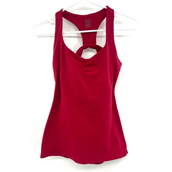 Athleta & Lucy Lot of 2 Shelf Bra Athletic Tank Tops Purple Red Size Small - Picture 9 of 10